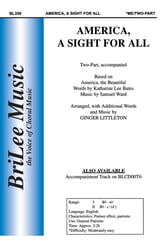 America, A Sight for All Two-Part choral sheet music cover